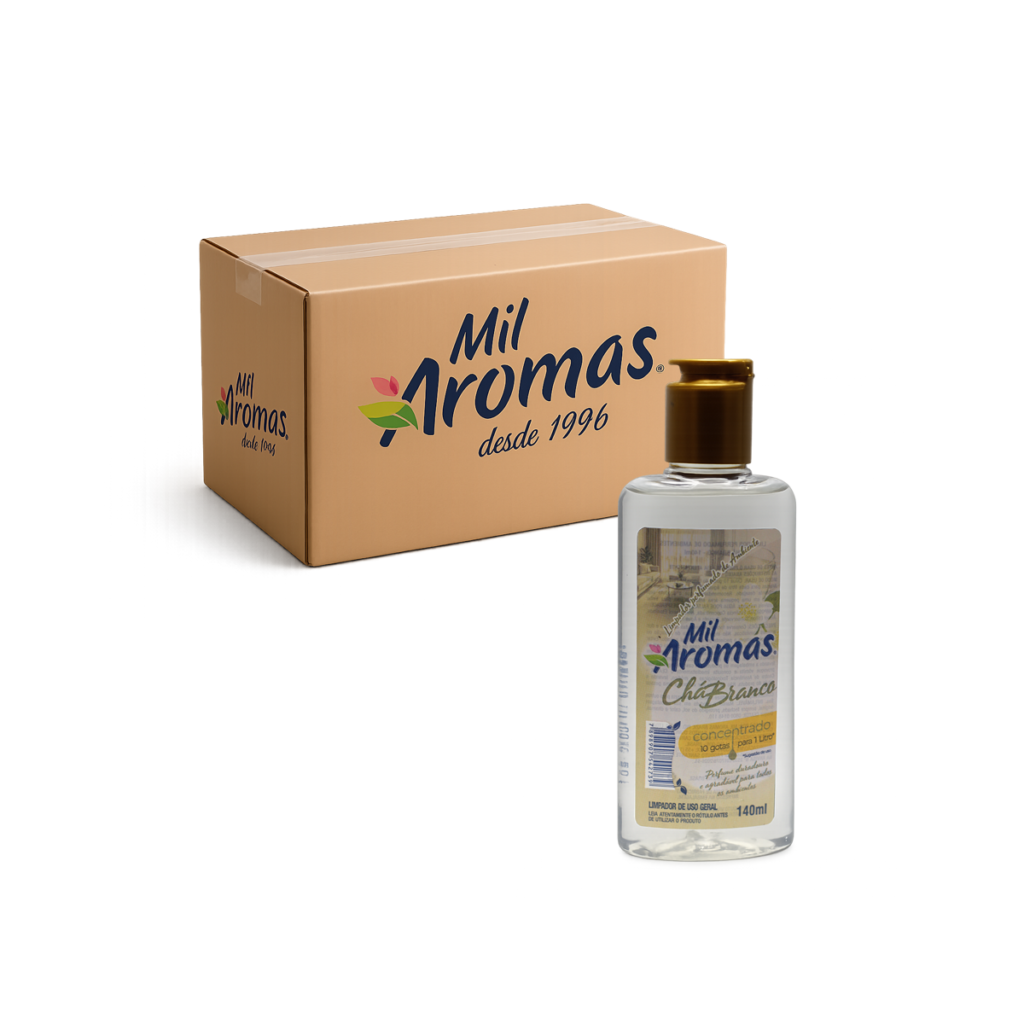 Limpador Perfumado Mil Aromas Chá Branco - Concentrado Cx 24x140ml