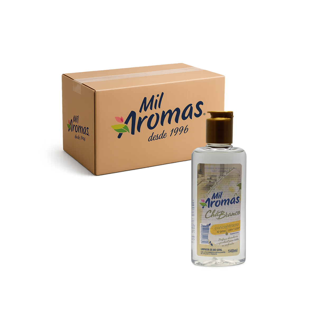 Limpador Perfumado Mil Aromas Chá Branco – Concentrado Cx 24x140ml
