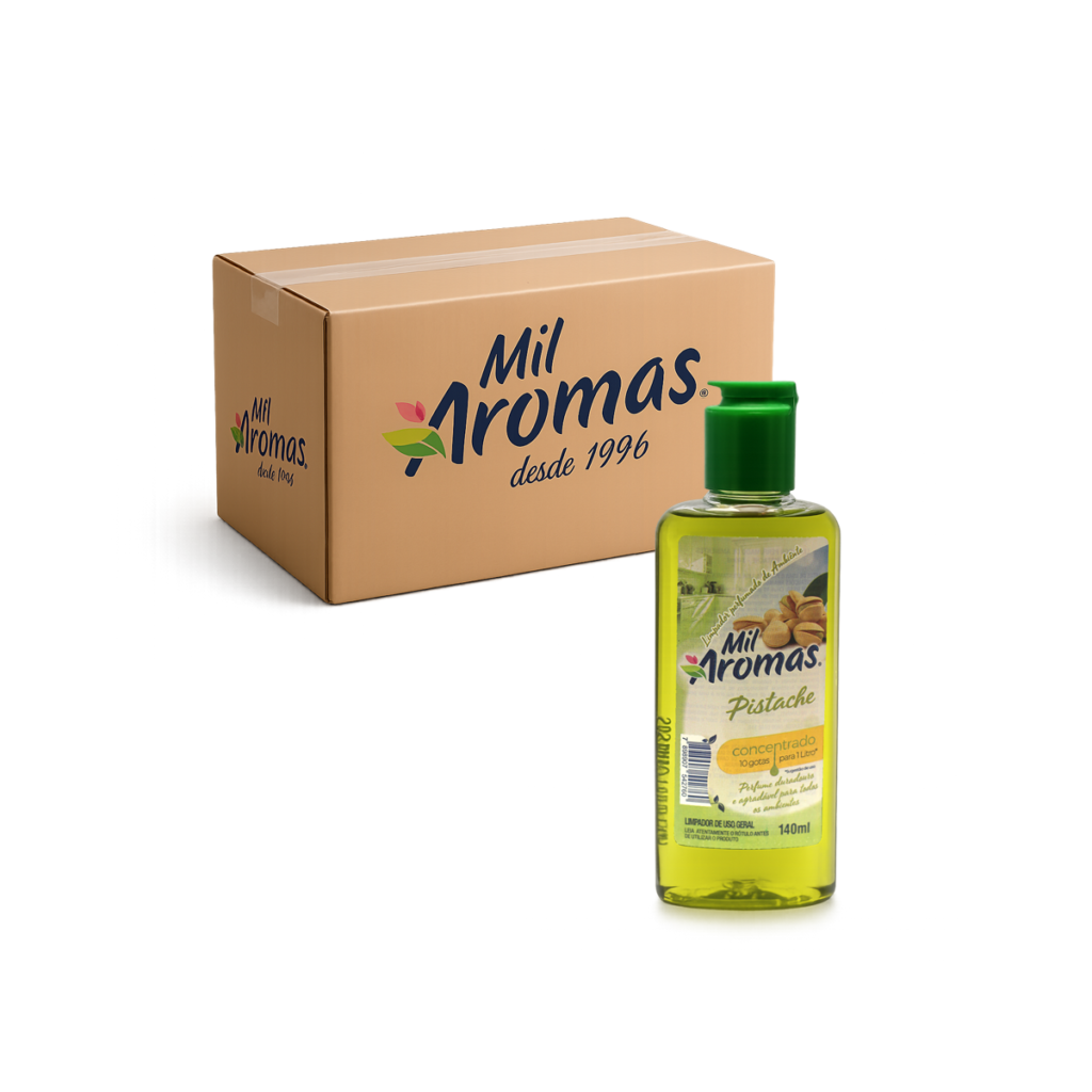 Limpador Perfumado Mil Aromas Pistache Concentrado Cx 24x140ml