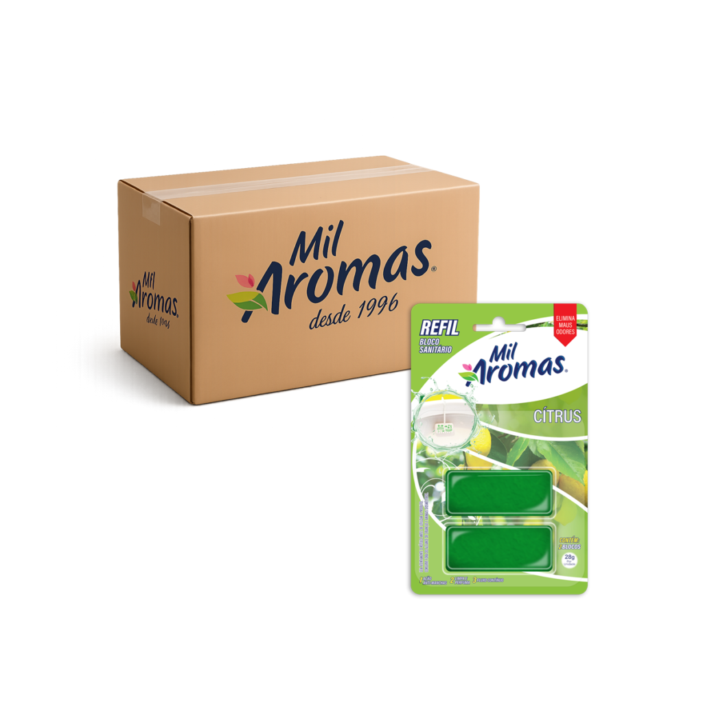 Bloco Sanitário Refil Mil Aromas Citrus Cx 24x56g (Blister)