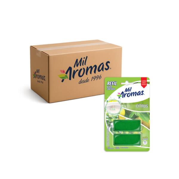 Bloco Sanitário Refil Mil Aromas Citrus Cx 24x56g (Blister)