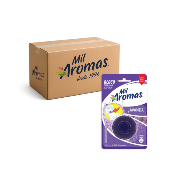 Bloco Sanitário Para Caixa Acoplada Mil Aromas Lavanda Cx 24x45g (Blister)
