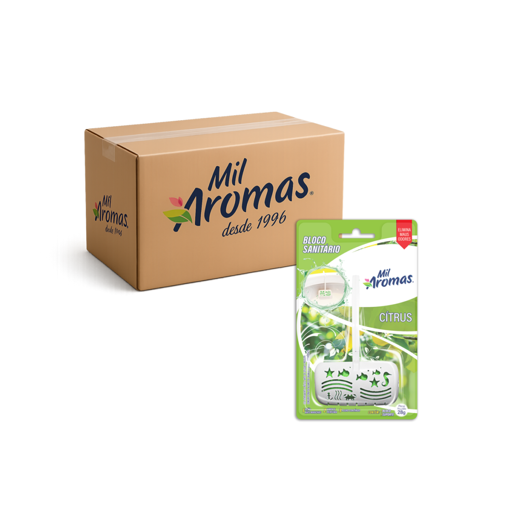 Bloco Sanitário Aparelho Mil Aromas Citrus Cx 24x28g (Blister)