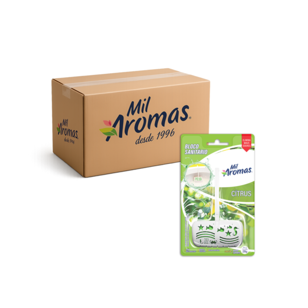 Bloco Sanitário Aparelho Mil Aromas Citrus Cx 24x28g (Blister)