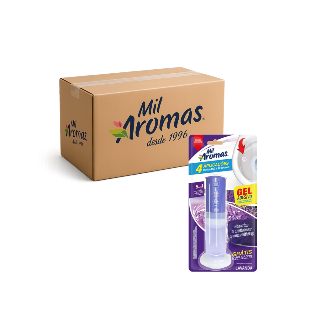 Gel Adesivo Aparelho 4 Aplicações Mil Aromas Lavanda Cx 12x28g