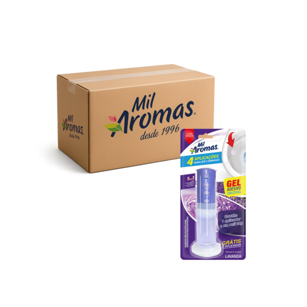 Gel Adesivo Aparelho 4 Aplicações Mil Aromas Lavanda Cx 12x28g
