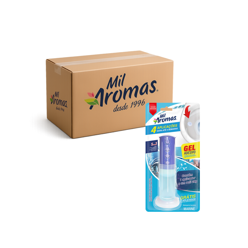 Gel Adesivo Aparelho 4 Aplicações Mil Aromas Marine Cx 12x28g