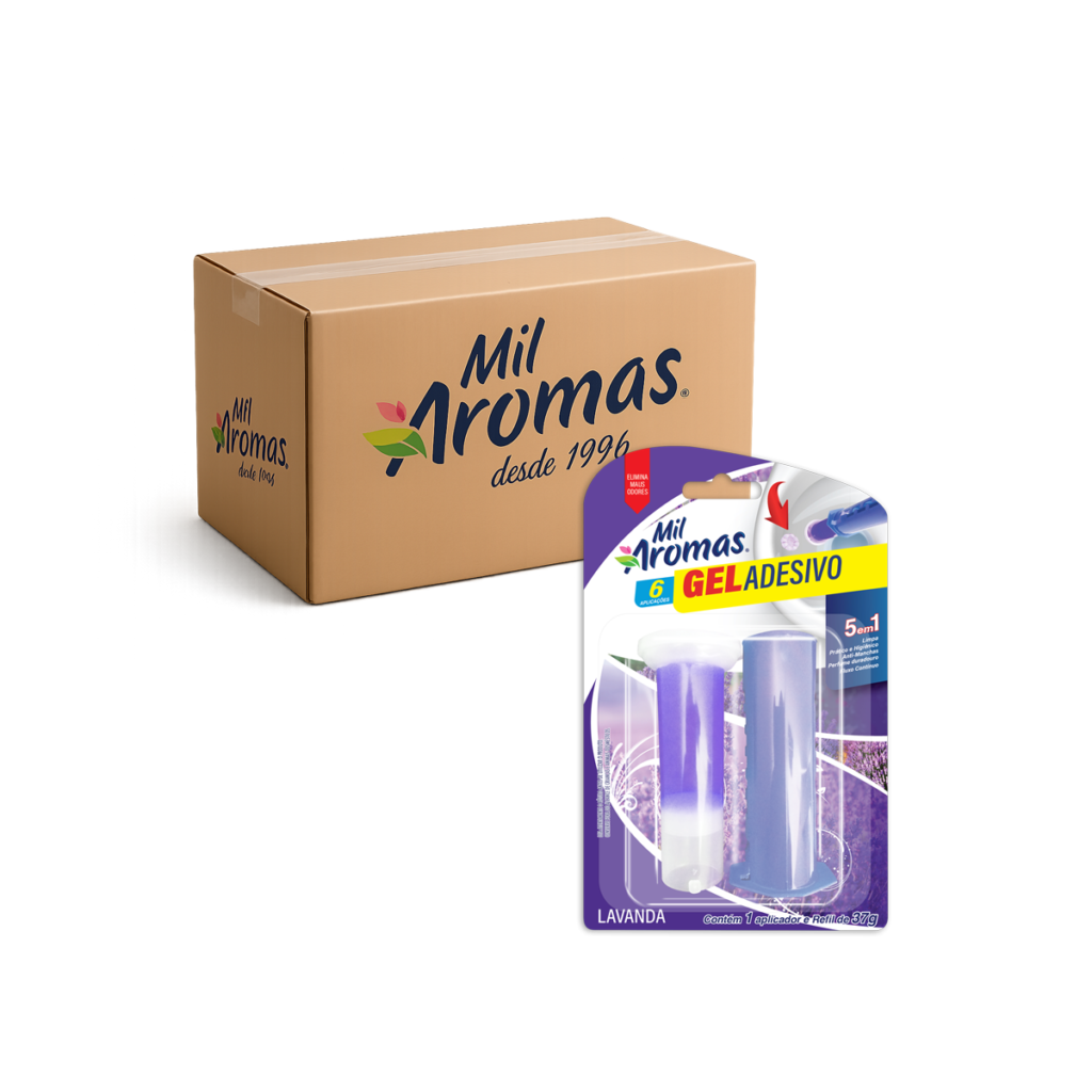 Gel Adesivo Aparelho 6 Aplicações Mil Aromas Lavanda Cx 24x37g (Blister)